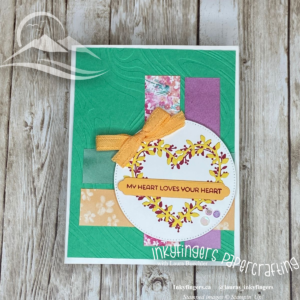 Inkyfingers Tutorial: Heart-Shaped DSP Strips Card