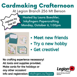 Cardmaking Crafternoon at Legion 256