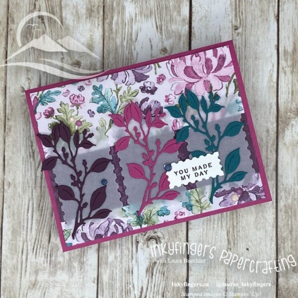 Inkyfingers Tutorial: Elegant Card with Charming Day