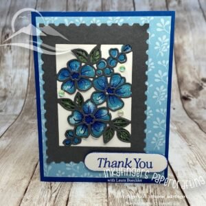 Inkyfingers Tutorial: Beautiful Thank You Card with Fragrant Layers