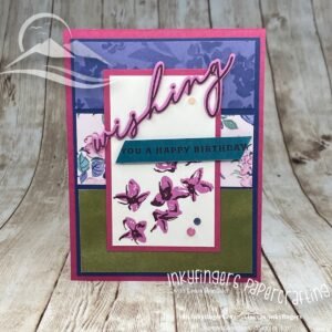 Inkyfingers Tutorial: Floral Birthday Card with Stampin' Positioner